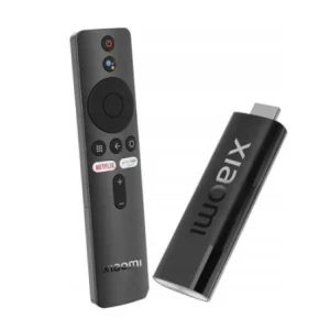 Xiaomi Mi TV Stick (1) a remote control with a remote control and a usb stick